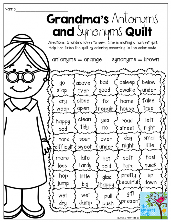 A Fun Way To Review Antonyms And Synonyms