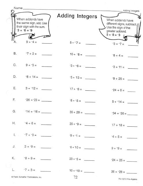 adding-integers-worksheets-99worksheets