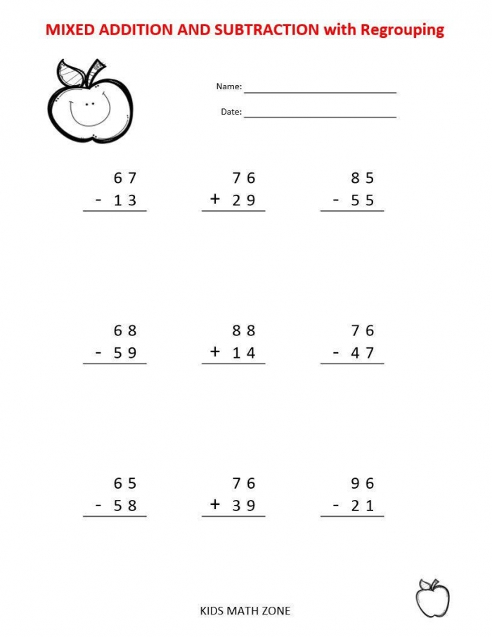 single-and-double-digit-addition-subtraction-assessment-worksheets