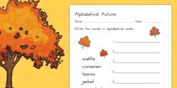Fall Alphabet Order