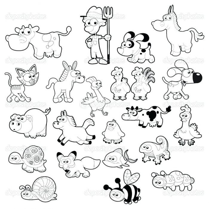 free farm animals coloring pages to print