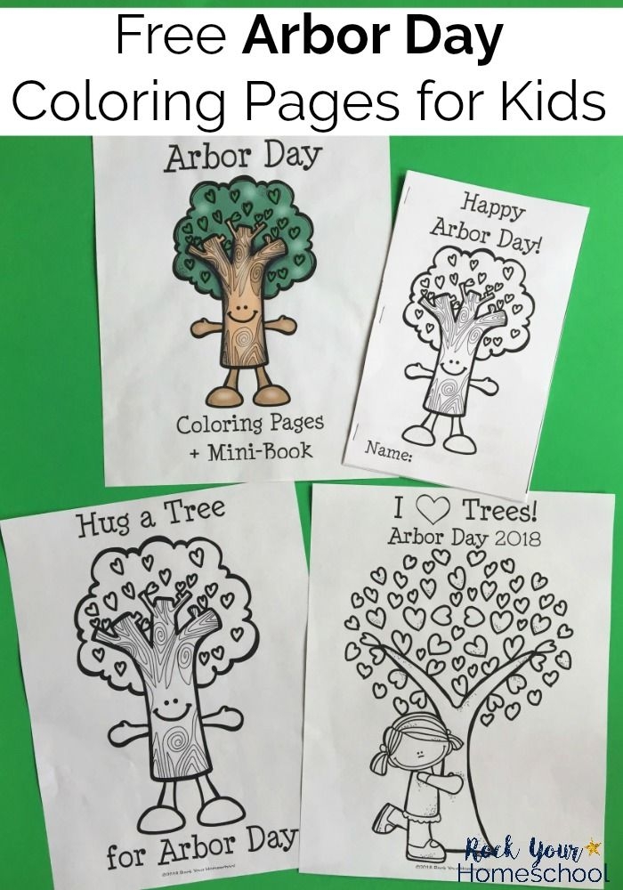 Free   Fun Arbor Day Coloring Pages For Kids