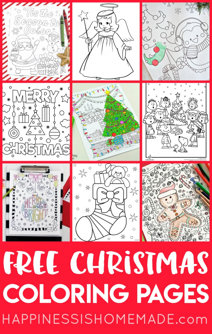 Free Christmas Coloring Pages For Adults And Kids