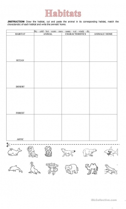 Animal Habitats Match-Up