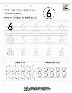 Preschool Math: All About The Number 6