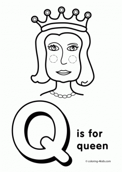 The Letter Q Coloring Page