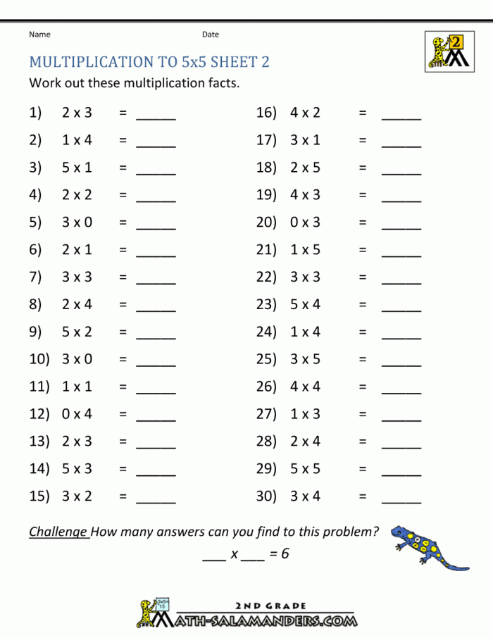 Math Worksheet  Math Worksheet Free Printable Multiplication