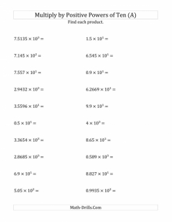 Multiplying With Exponents