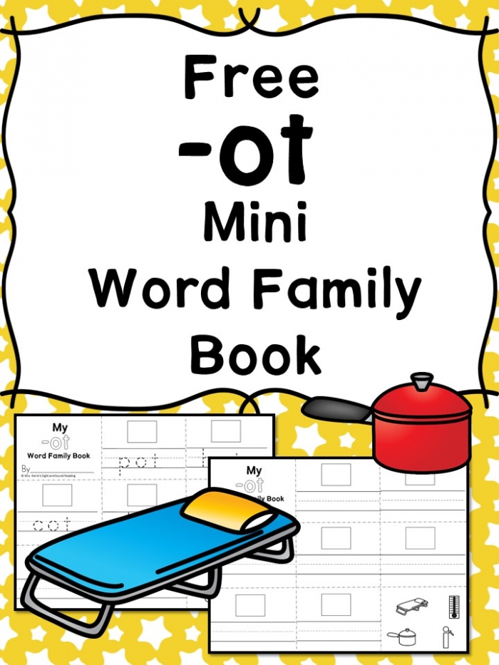 Ot Cvc Word Family Worksheets