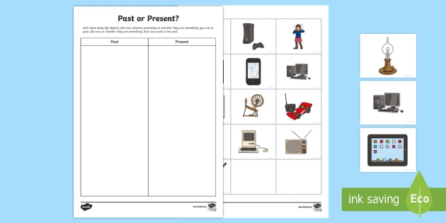 Past And Present Sorting Activity Teacher Made