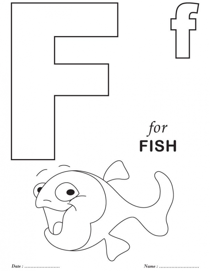 Printables Alphabet F Coloring Sheets