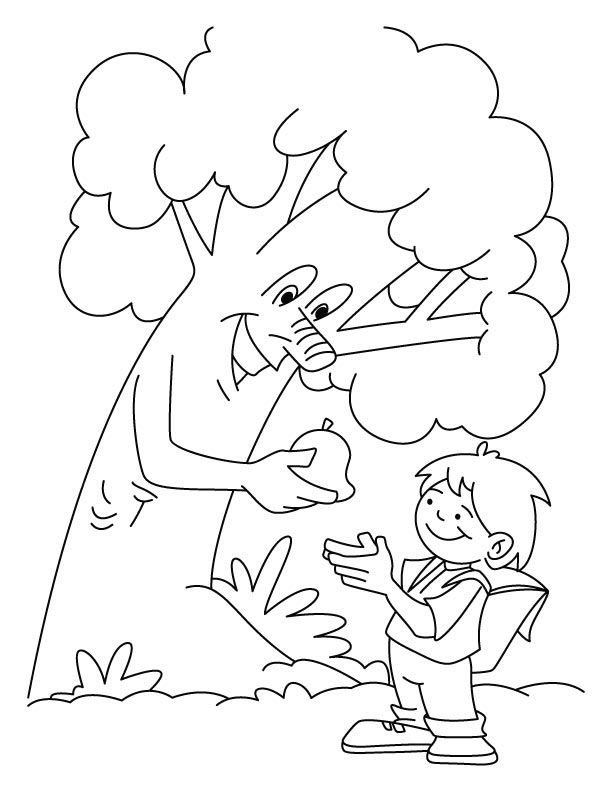 Save Trees Worksheets For Kids