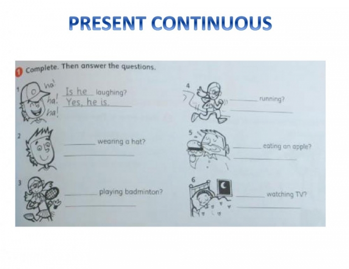 We Present Continuous