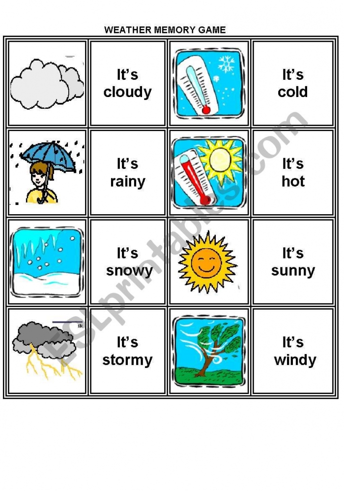 Weather Memory Game