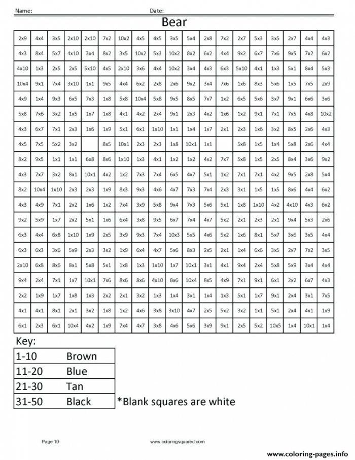 Worksheet  Math Color By Number Coloring Sheets Second Gradeor