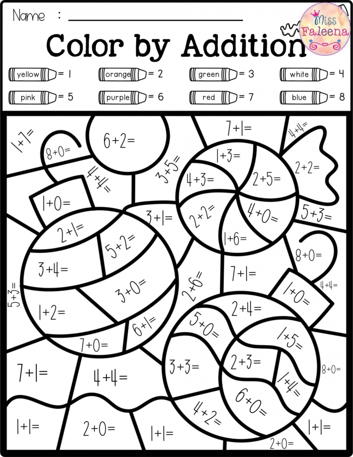 3rd Grade Math Coloring Worksheets Free