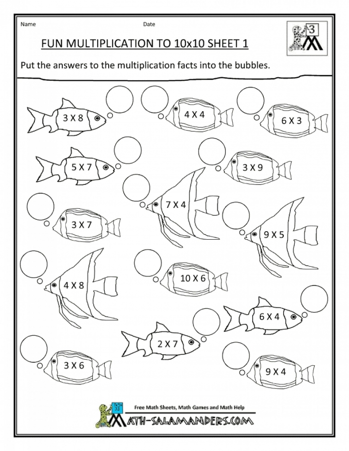 Worksheets  Multiplication Worksheets Veganarto Rd Grade Time