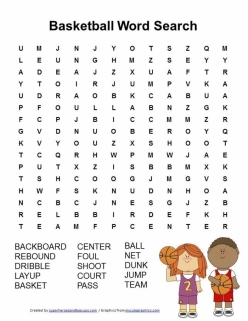 Basketball Word Search