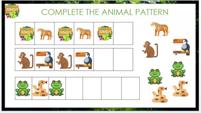 Animal Patterns Worksheets | 99Worksheets