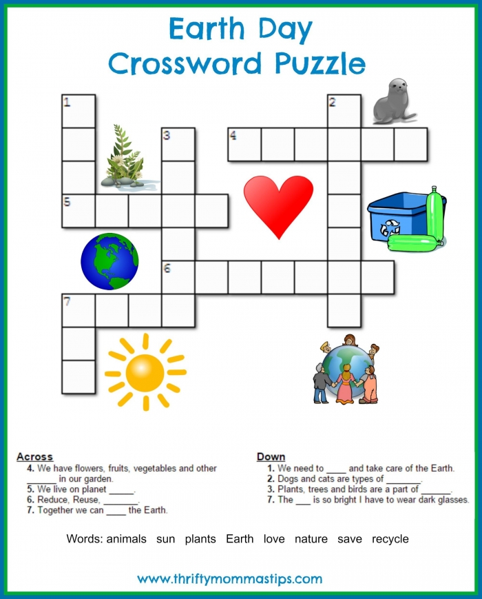 Earth Day Crossword Puzzle