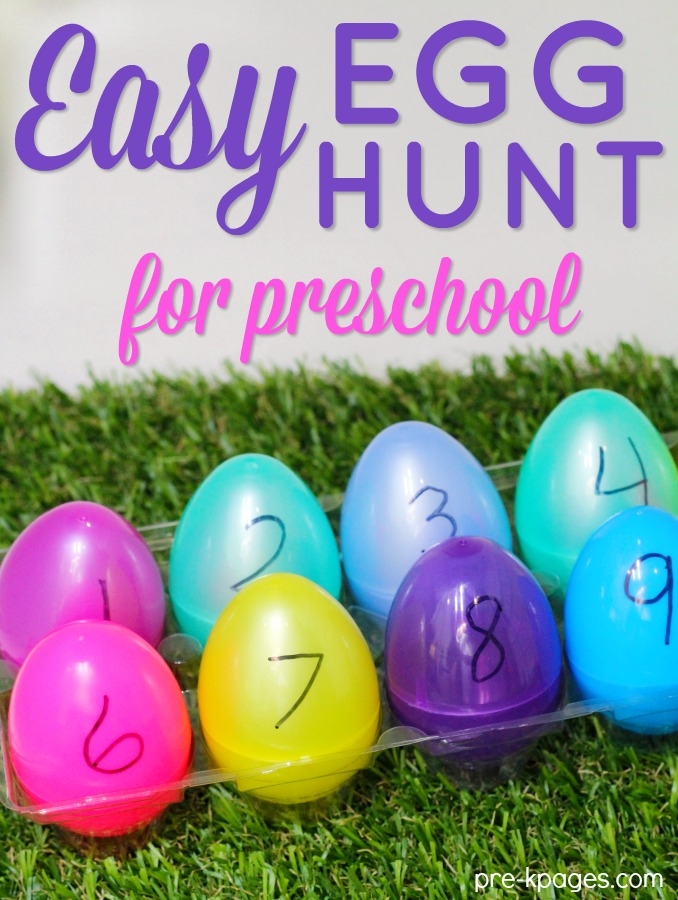Easy Easter Egg Hunt For Preschool