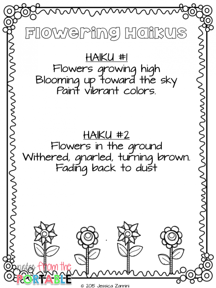 Nature Haiku Worksheets 99Worksheets