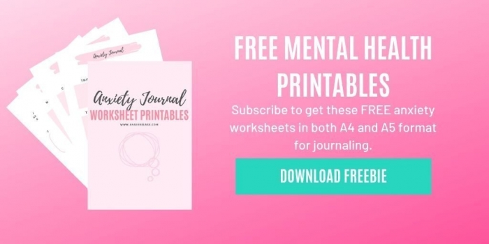 Free Anxiety Worksheets Mental Health Printables For Journaling