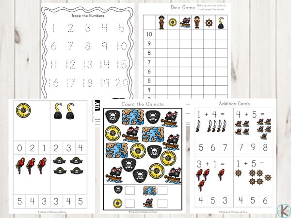 Free Pirate Worksheets