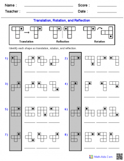 Reflection, Rotation, Translation