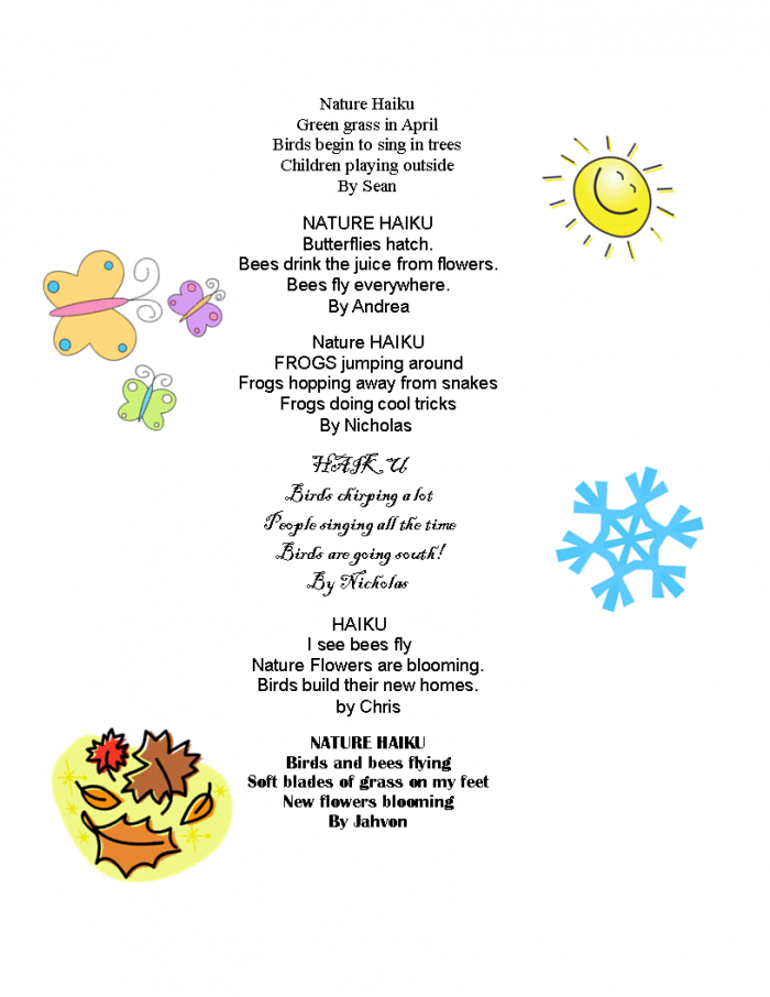Haiku Poems Unit Overview Text  Images  Music  Video