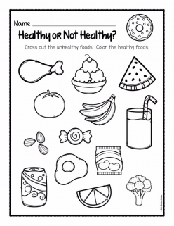 Healthy Eating: Color The Food Pyramid