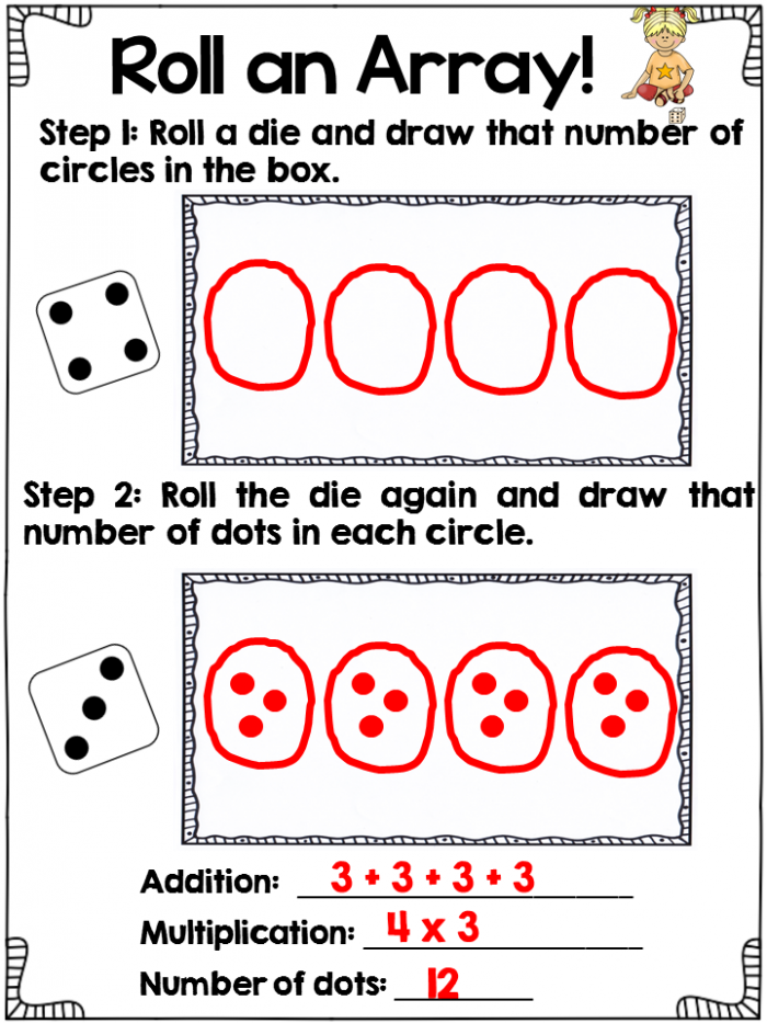Hooray For Arrays Multiplication Word Problems Part One