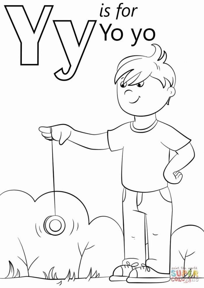 Kindergarten Y Worksheet Printable In