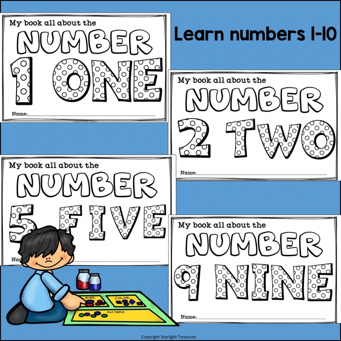 Learn Our Numbers Mini Book For Readers Number Tracing Worksheets