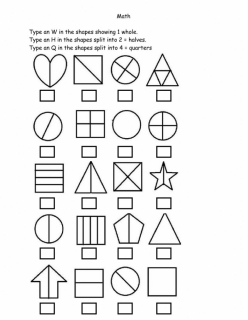 Shape Fractions: Quarters