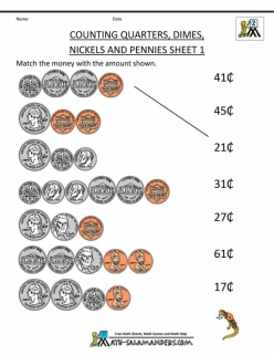 Money Match: Nickels And Pennies