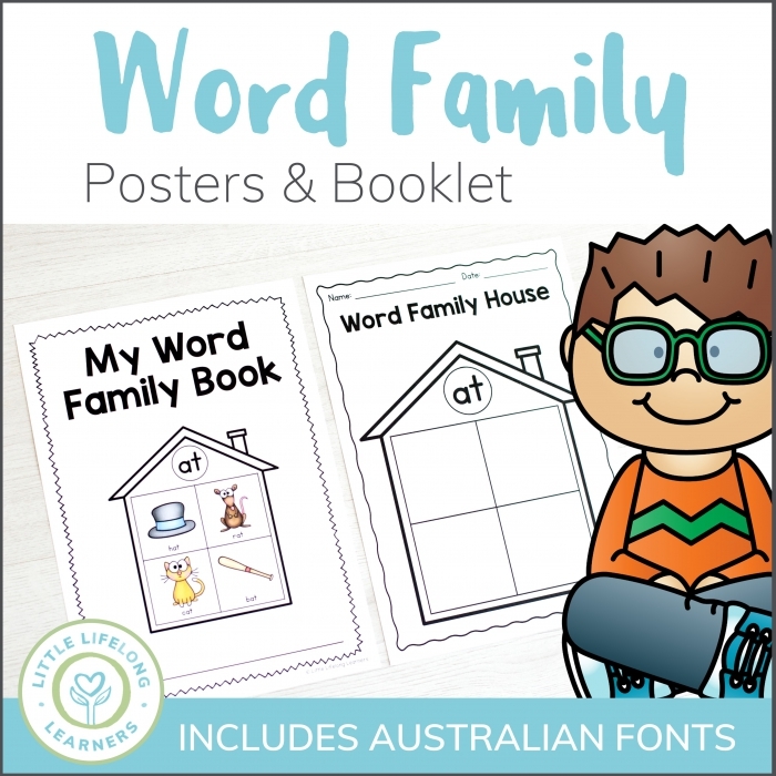 My Word Family Book At Words Worksheets
