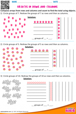 Multiplication: Finding The Total With Arrays