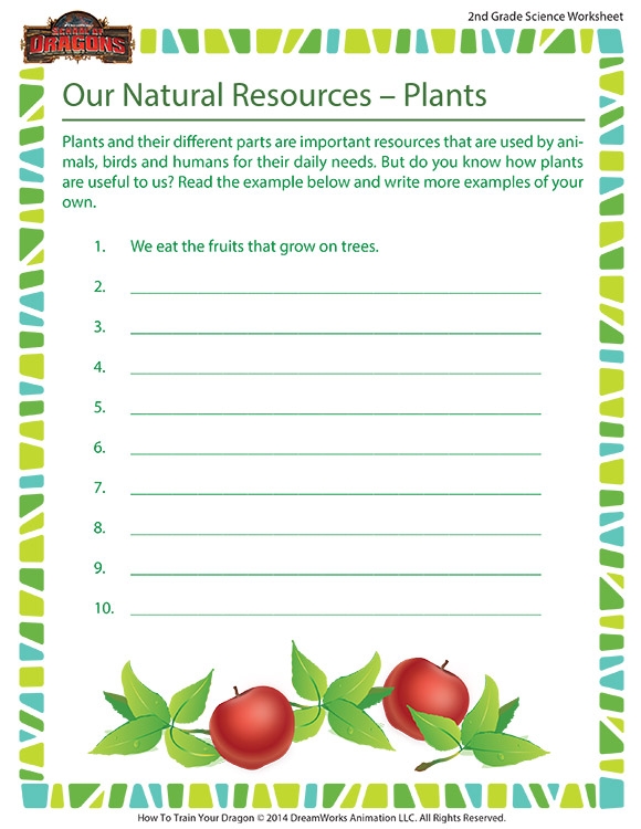 Our Natural Resources  Plants Worksheets  Nd Grade Botany  Sod