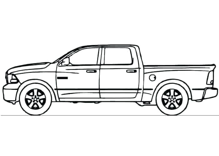 Outstanding Pickupng Pages Truck For Kids Free Printable