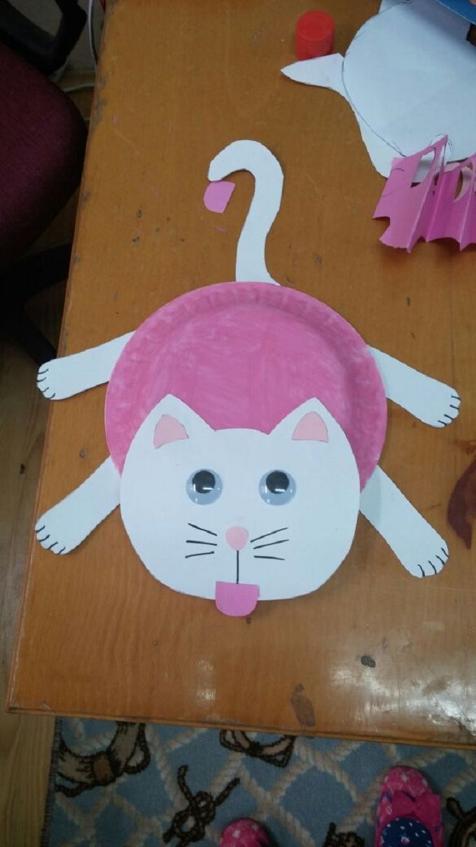 Paper Plate Cat Craft