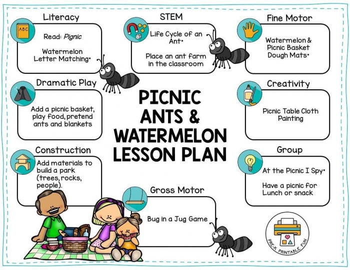Pinic Game Worksheet