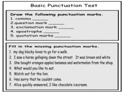 Proofreading Practice: Punctuation