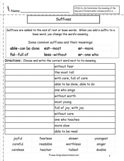 Suffix Practice