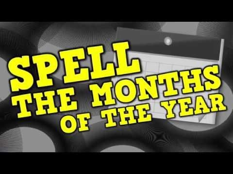 Spell The Months Of The Year Spelling The Months  Amp Clapping