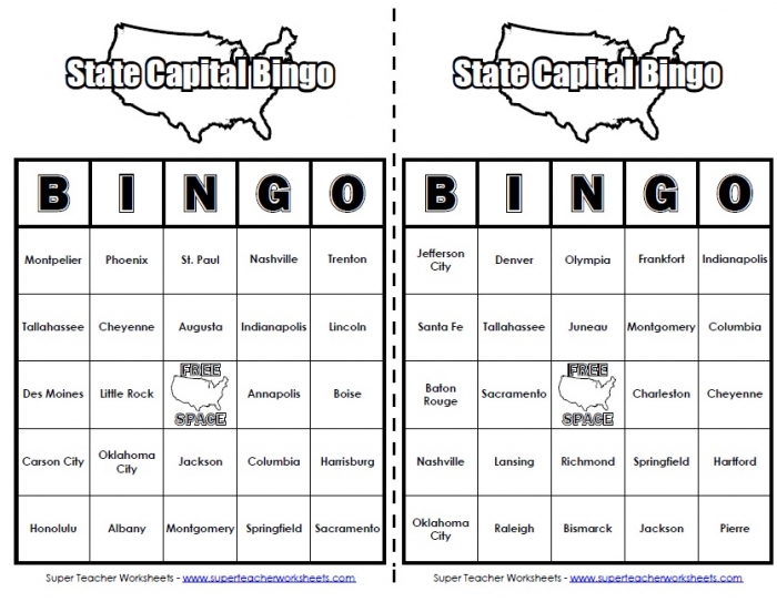 States Worksheets
