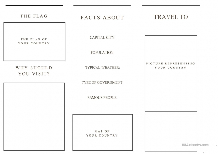 Travel Brochure Template And Example Brochure