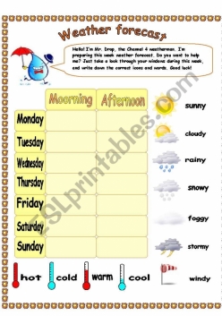Weather Forecast For Kids