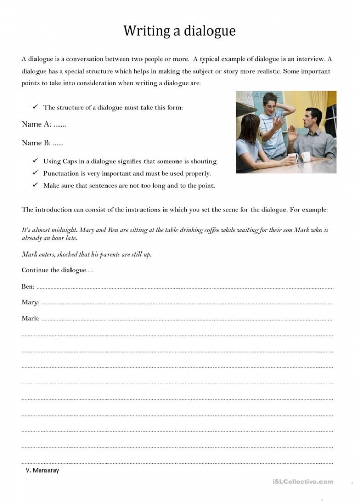 writing-dialogue-worksheets-99worksheets