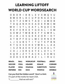 Word Search: Soccer